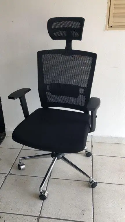 Cadeira Ergonômica em Tela com Apoio de Cabeça